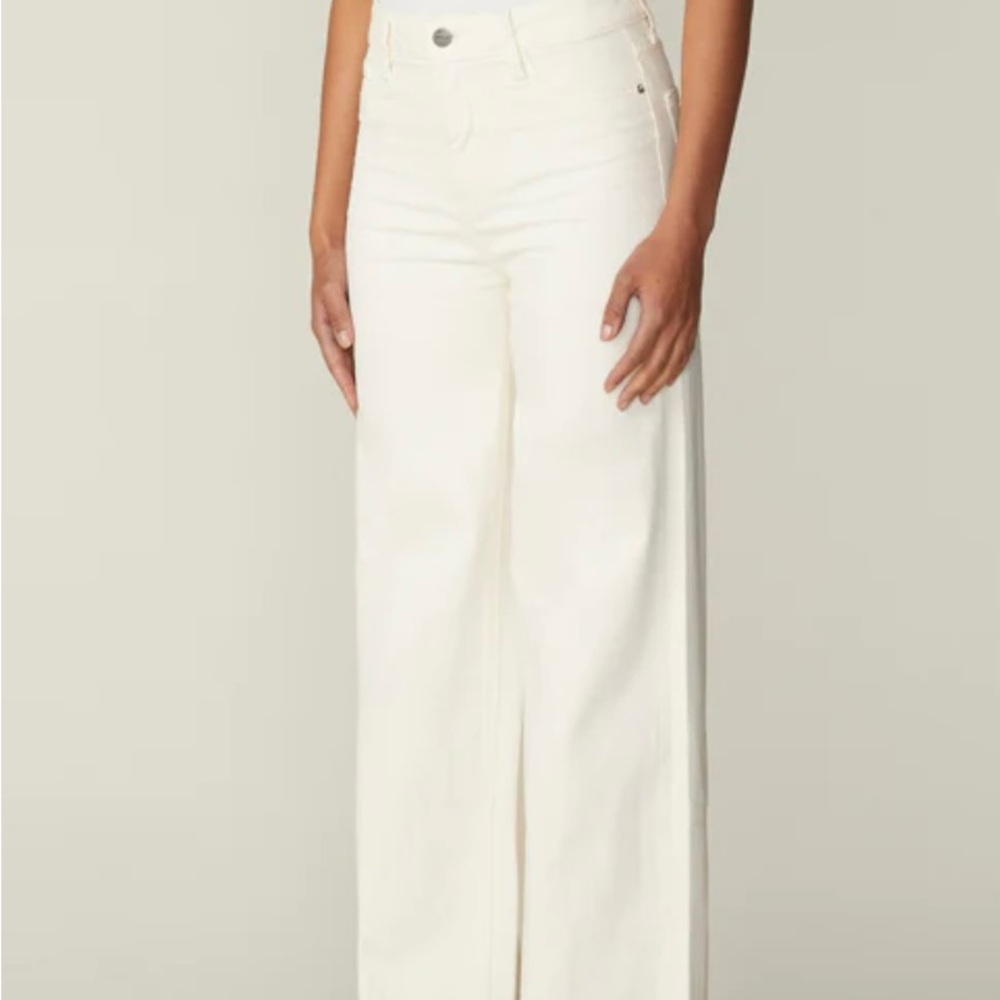 Warp + Weft wide leg wide stretch jeans